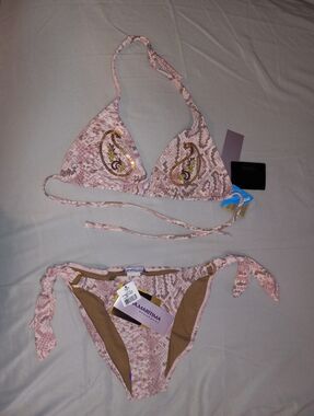 Cia Maritima Brazilian Bikini 2-PC Top and Bottoms Swim Set